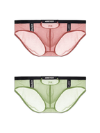 Men's Low Waist Narrow Waist Ice Silk Breathable Convex Pocket Briefs