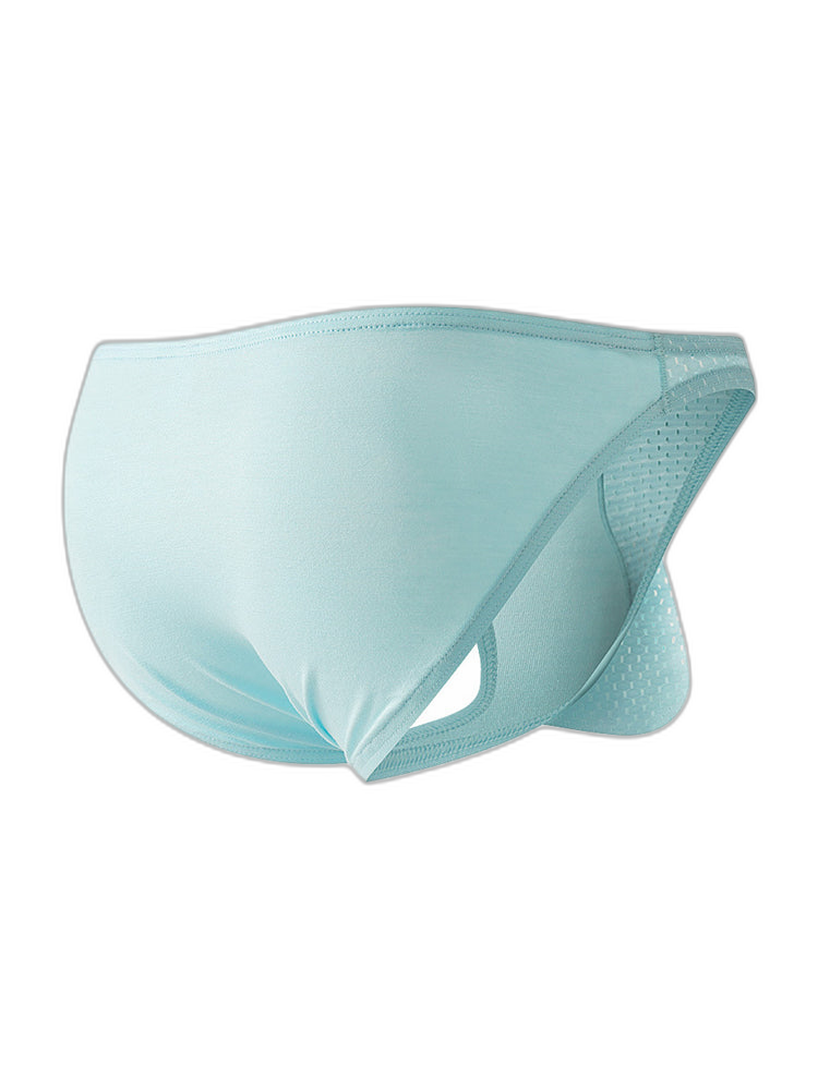 3 Pack Men's Mesh Sexy Low Waist Big Pouch Briefs