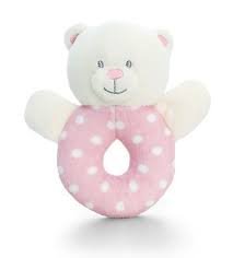 Baby Bear Ring Rattle - 12cm