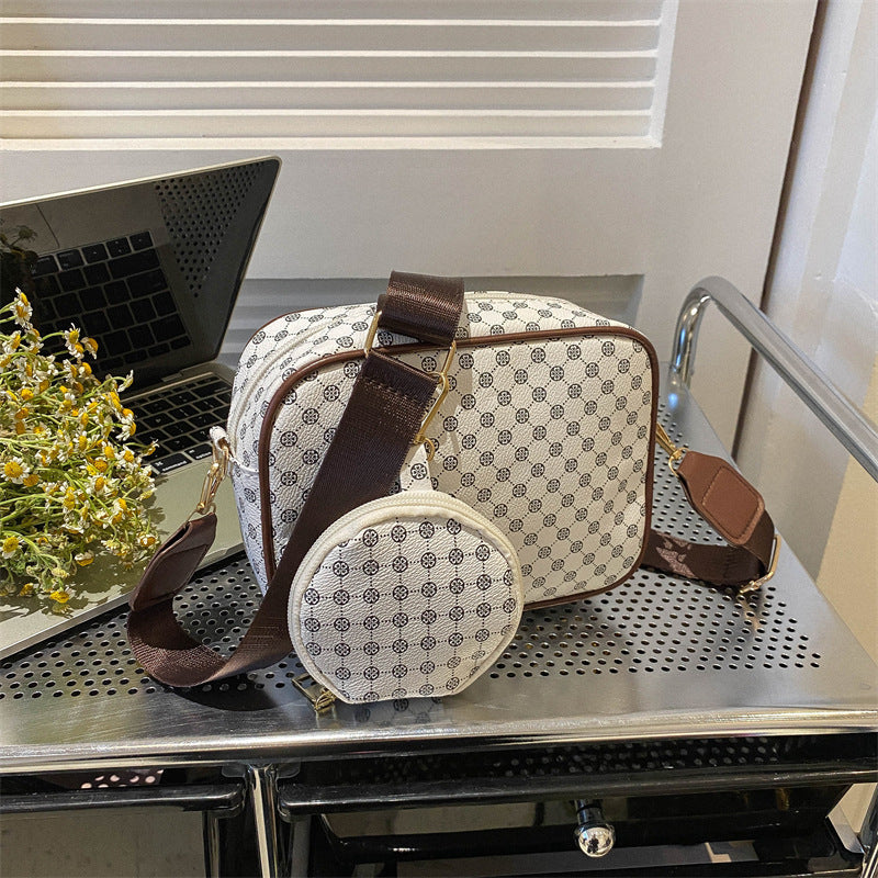 Vintage Pattern Crossbody Bags For Women Shoulder Shell Bag Trend Small Purse And Handbag Luxury Designer Female Square Bag Women's Bag