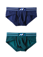 2 Pack Soft Separated Pouch Mens Briefs