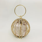 Hollow diamond ball bag dinner bag bird cage bun mother bag handbag