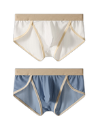 2 Pack Men's Breathable High-Stretch Seamless Comfort Odor-Control Briefs