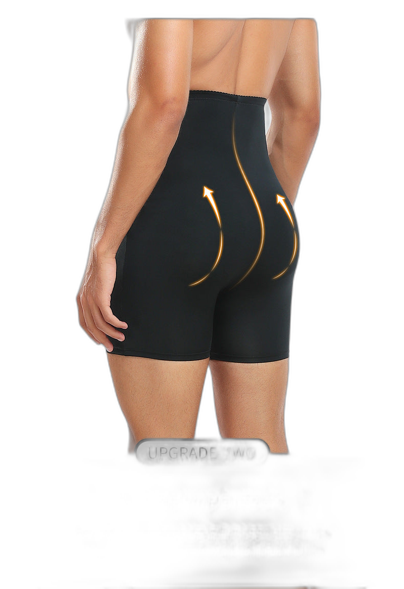 Men's Tummy Control Boxer Briefs with Open Fly