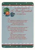 Xpress In Loving Memory Of A Dear Grandad At Christmas Graveside Memorial Card & Holder 5.75" x 4"