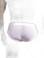 2 Pack Men's Low Rise Mesh Large Pouch U-convex Breathable Comfortable Briefs