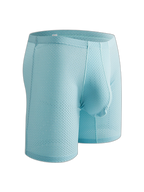 2 Pack Men's Mesh Transparent Sports Fitness Loose Boxer Briefs