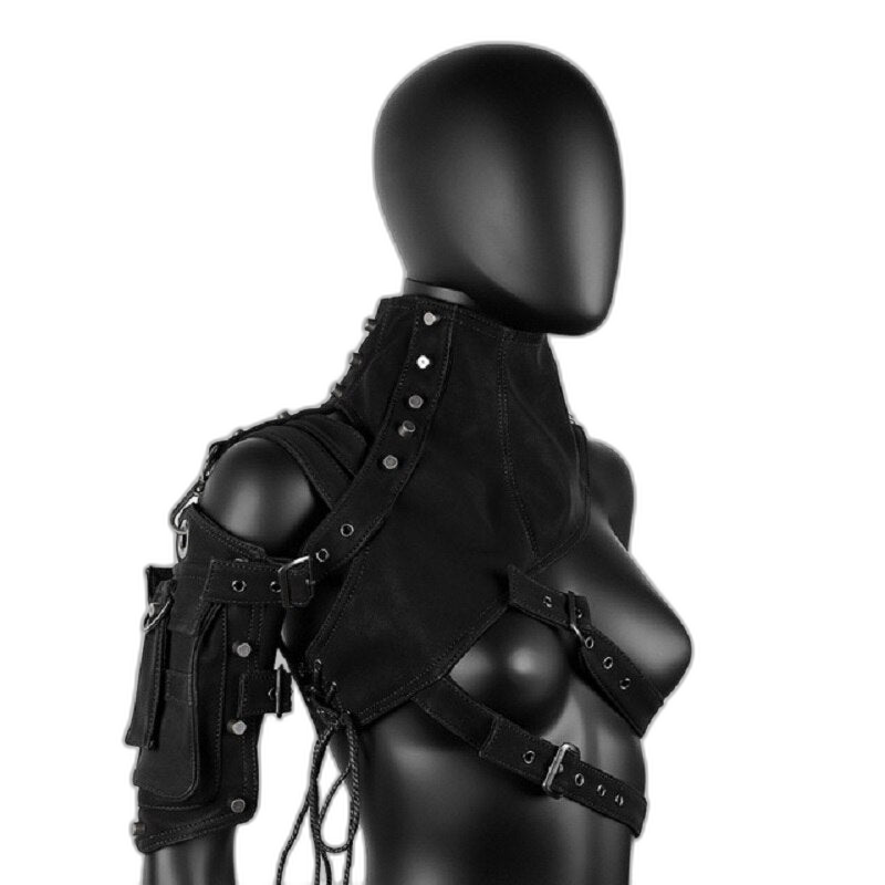 Steampunk Armor-Style Shoulder Bag Harness