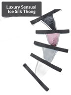 3 Pack Men's Contoured Pouch Ice Silk Thong