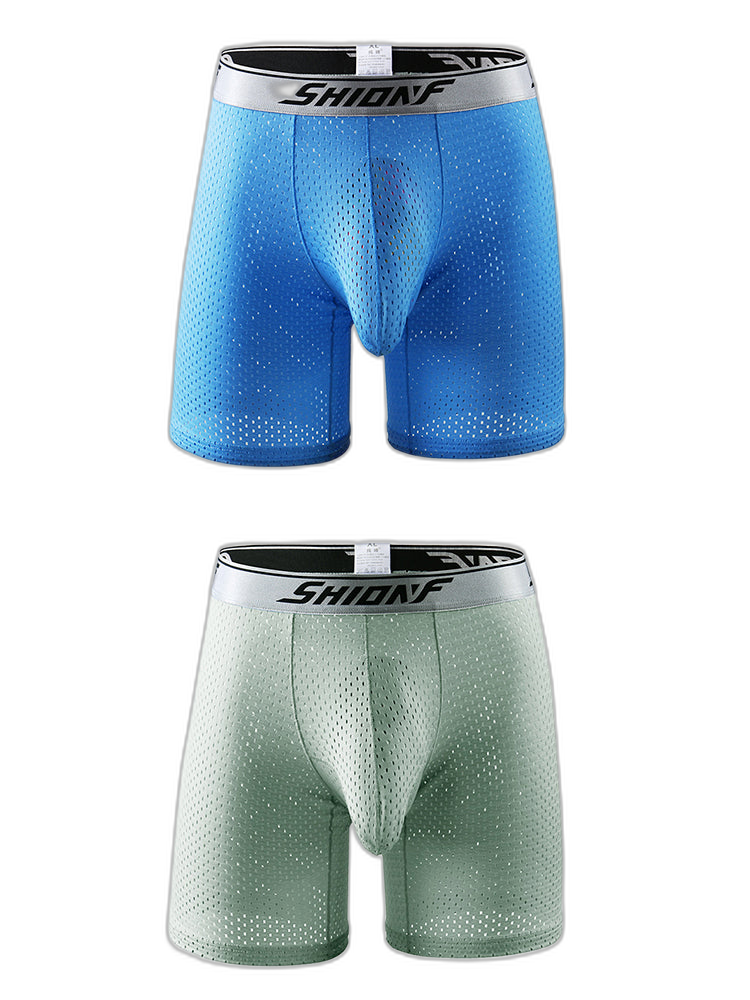 2 Pack Men’s Mesh Separate Pouch Boxers Briefs