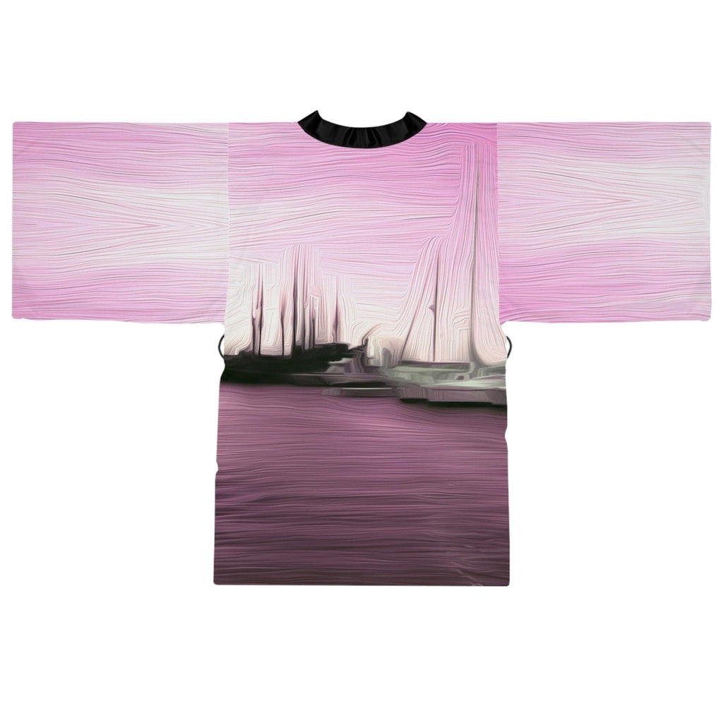 The Sleeping Yachts (at Evening) - Womens Kimono Robe