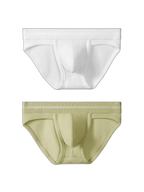 2 Pack Men's Waffle-Knit Cotton Separable Scrotum Support Briefs
