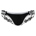 Low-Waist Caution Backless Thong