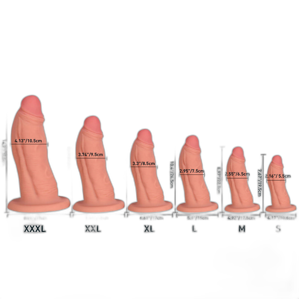 Doral - Realistic Dildo - Silicone Huge Dildo - 6 Sizes