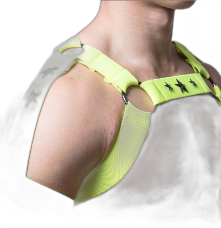 Fluorescent Glow In The Dark Elastic Harness