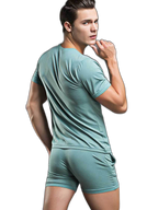 Solid Color Modal Home Boxers for Men
