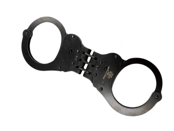 Mister B Handcuffs with Hinge Black