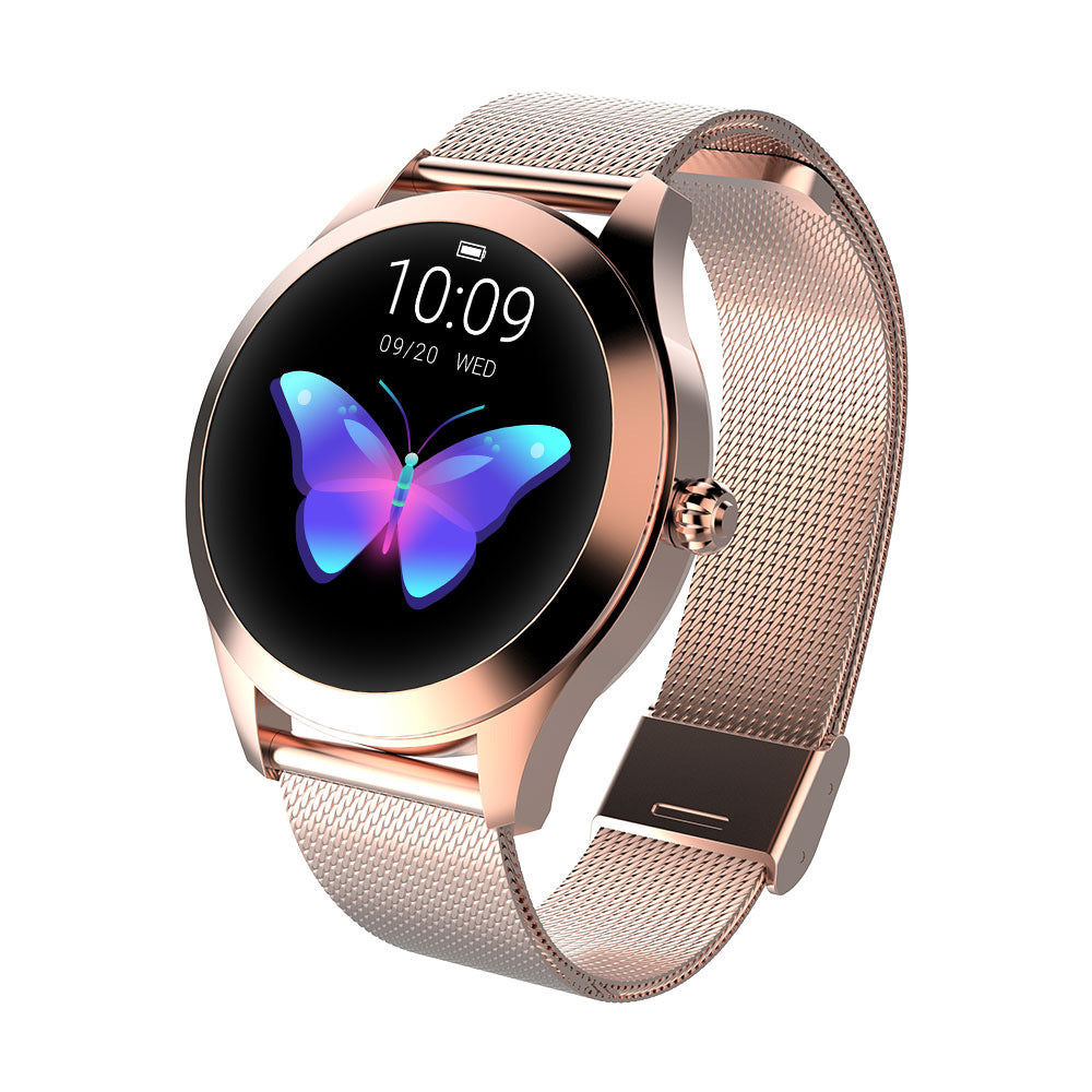 KW10 Pro Women's Smart Watch - Luxury Steel Fitness Tracker with Heart Rate Monitor