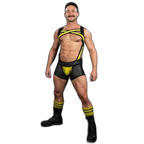 Mr.S Leather X-Factor Bold Color Body Harness | Yellow