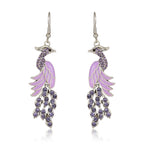 Peacock Boho Drop Earrings | Alloy Bird Ethnic Style Jewellery