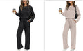 Women's Casual Elastic Waist Trousers Wide-leg Pants