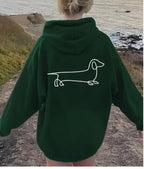 Womens Fleece-Lined Hooded Pullover Sweater