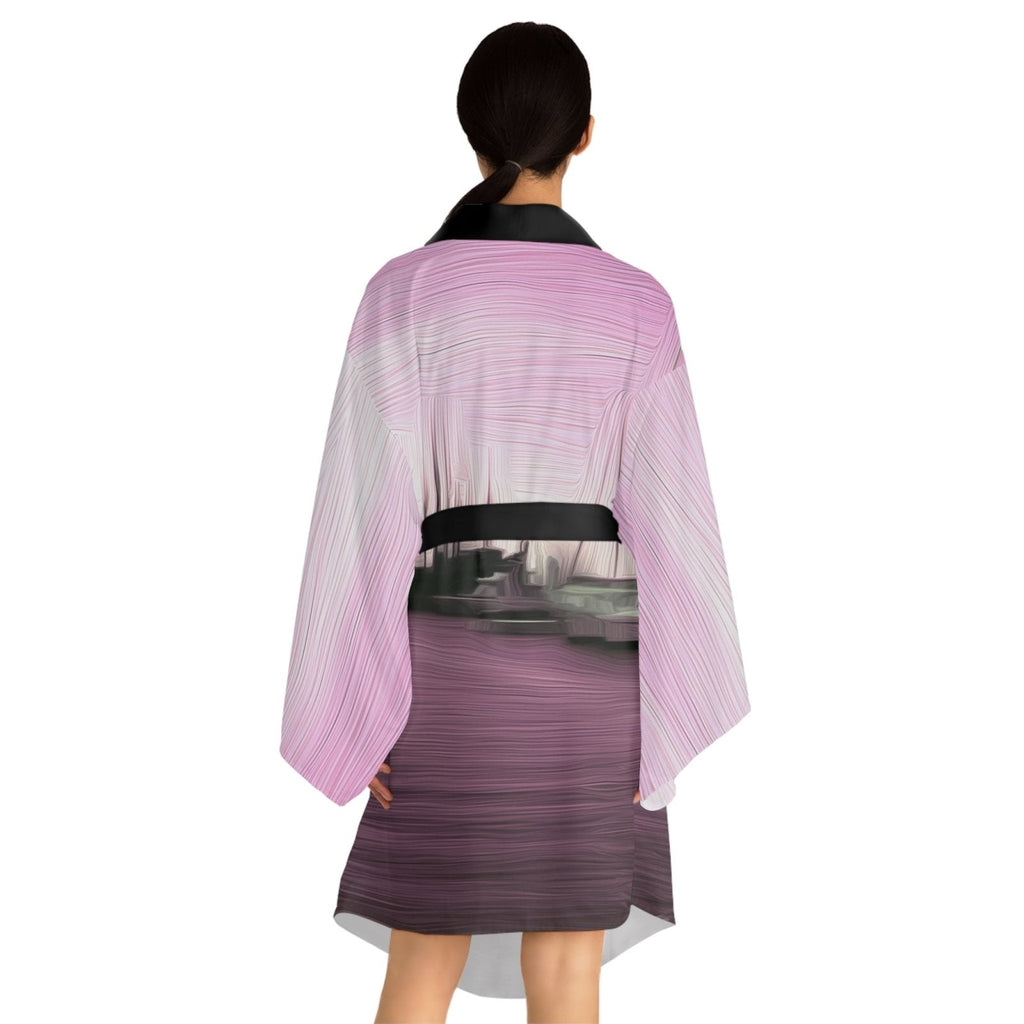 The Sleeping Yachts (at Evening) - Womens Kimono Robe