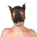 Mr S Leather NEOPRENE FRISKY Puppy Hood | Black & Brown
