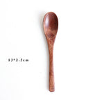 TinyWooden Baby Eating Spoon – Natural Wooden Construction, Safe & Durable Design | Essential First Feeding Utensil for Infants & Toddlers