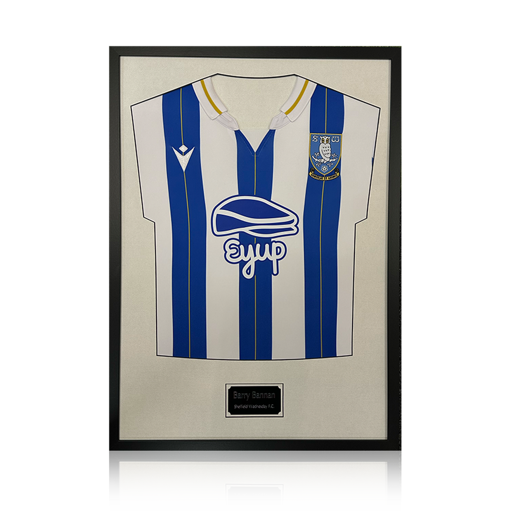 Barry Bannan Signed Sheffield Wednesday 23/24 Shirt Standard Frame
