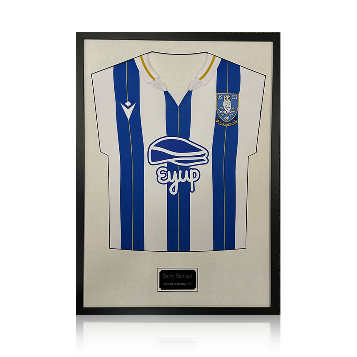 Barry Bannan Signed Sheffield Wednesday 23/24 Shirt Standard Frame