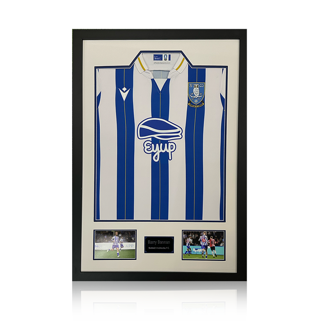 Barry Bannan Signed Sheffield Wednesday 23/24 Shirt Premium Frame