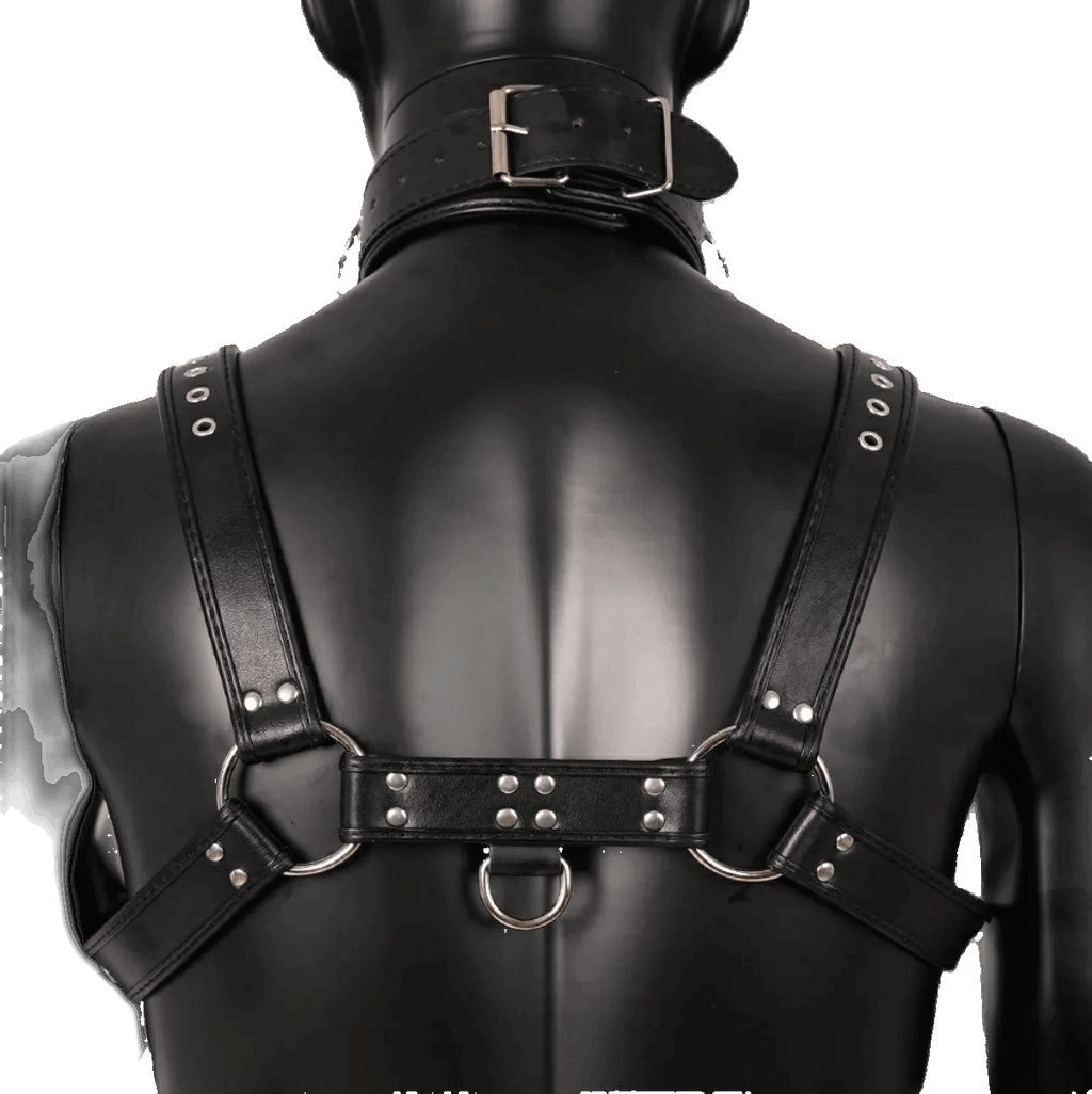 Harness, Cuff, Collar Bundle Black