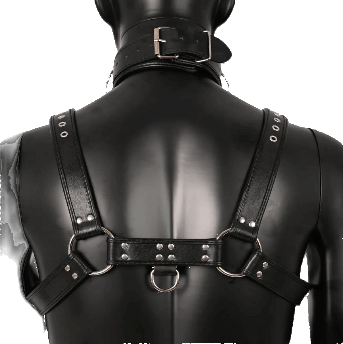 Harness, Cuff, Collar Bundle Black