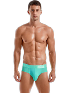 Men's Solid Color Mesh Breathable Sports Fitness Briefs