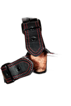 ruff GEAR RAW  Leather Bulldog Harness Black Red
