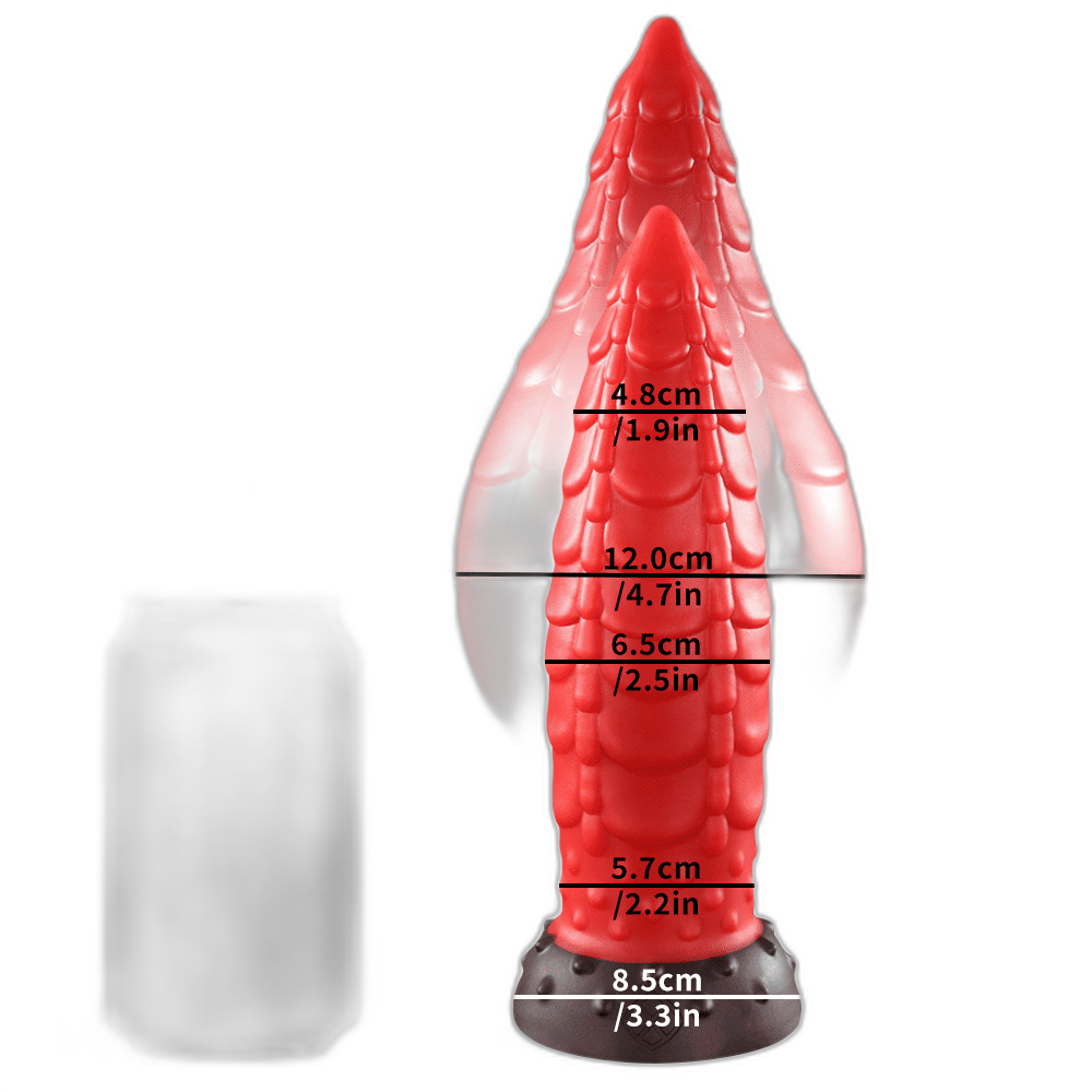 Xomiy SpireDrake - Inflatable Anal Plug - Silicone Huge Butt Plug