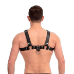 Prowler RED Leather Butch Harness Black