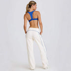 Women's Casual Striped Loose-fitting Fashionable Waist-cinching Wide-leg Pants