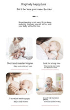 Zivvy Double-Layer Silicone Baby Nipple – Inner Feeding Correction Nipple in Box