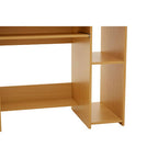 Natural Office Desk with Shelves | Bradbury