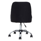 Alexi Black Fabric Swivel Office Chair with Adjustable Height