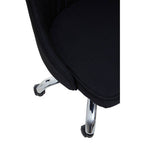 Alexi Black Fabric Swivel Office Chair with Adjustable Height