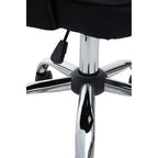 Alexi Black Fabric Swivel Office Chair with Adjustable Height
