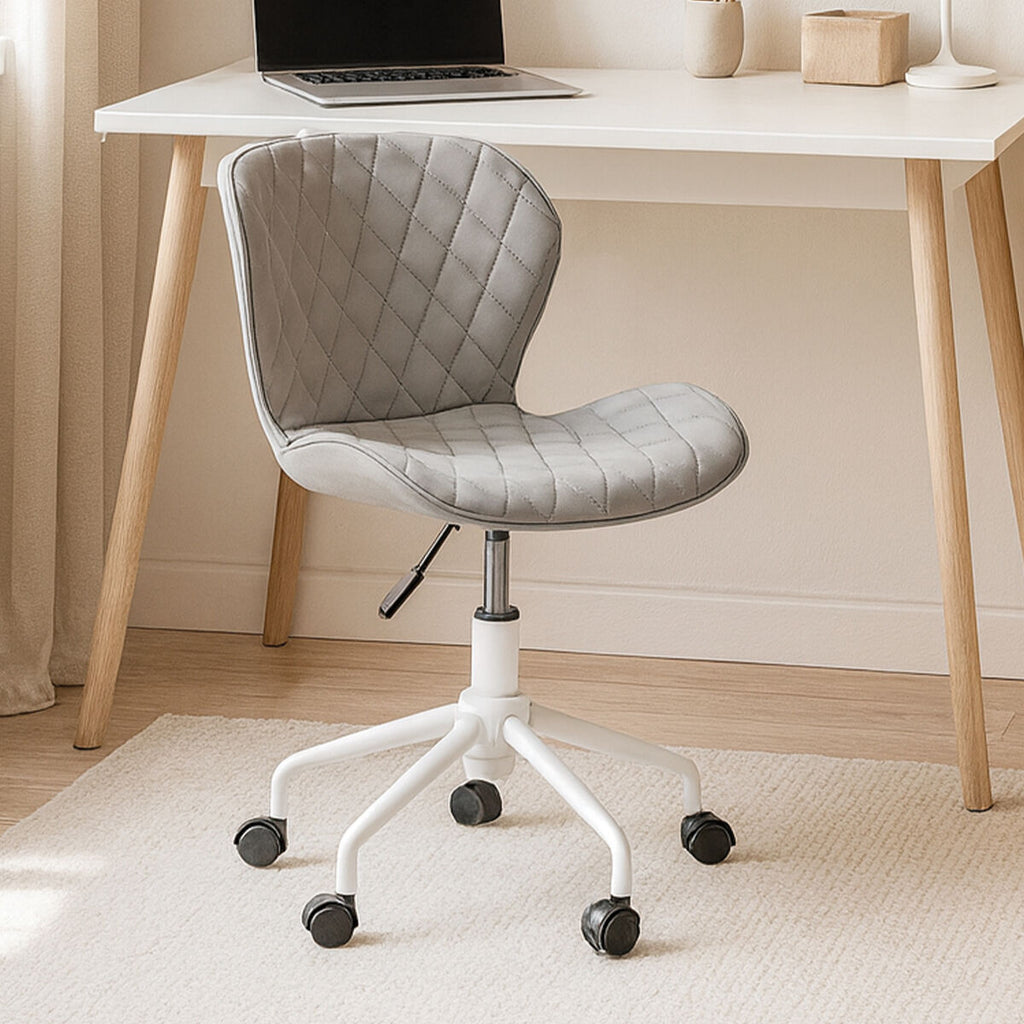 Grey and White Home Office Chair | Brent