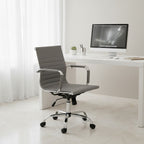 Grey Low Back Home Office Chair | Brent