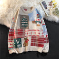 Vintage Loose Round Neck Christmas Sweater