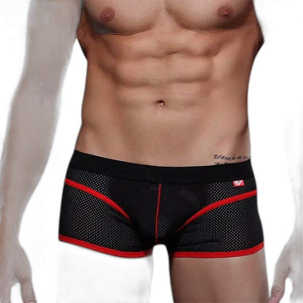2 Pack Breathable Mesh Lightweight Summer Men's Boxer Briefs