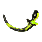 BEAGLE Puppy Tail Butt Plug | Yellow & Black Swirl