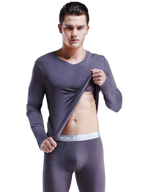 Mens Ultra Soft Low Cut V-Neck Thermal Shirt